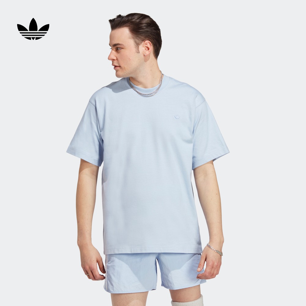 简约宽松运动上衣圆领短袖T恤男装夏季adidas阿迪达斯官方三叶草