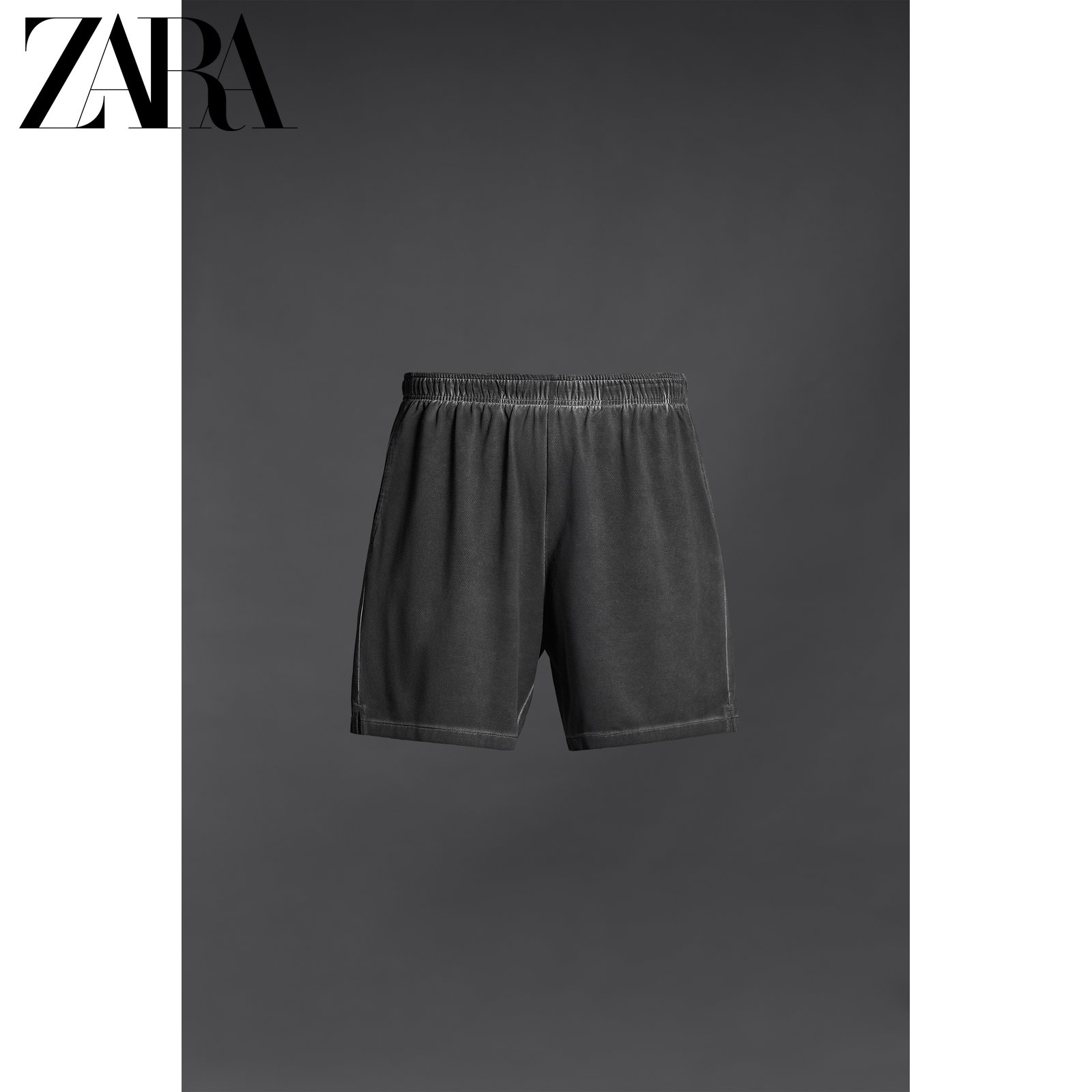 ZARA[运动系列] 男装 宽松弹力轻盈纹理运动透气短裤 4092400 922