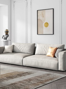 抑菌防污科技布艺沙发北欧极简约现代客厅小户型直排沙发组合双人