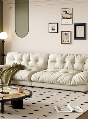 baxter云朵沙发布艺小户型意式客厅现代简约北欧羽绒法式奶油风