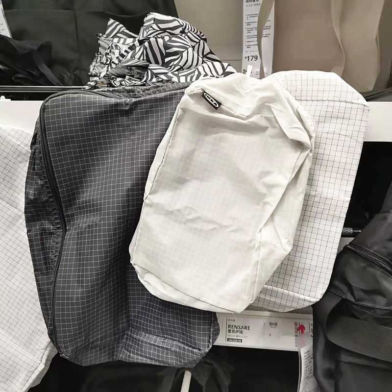 IKEA宜家 雷恩萨瑞衣服收纳袋整理袋旅行便携行李箱内衣袋三件套