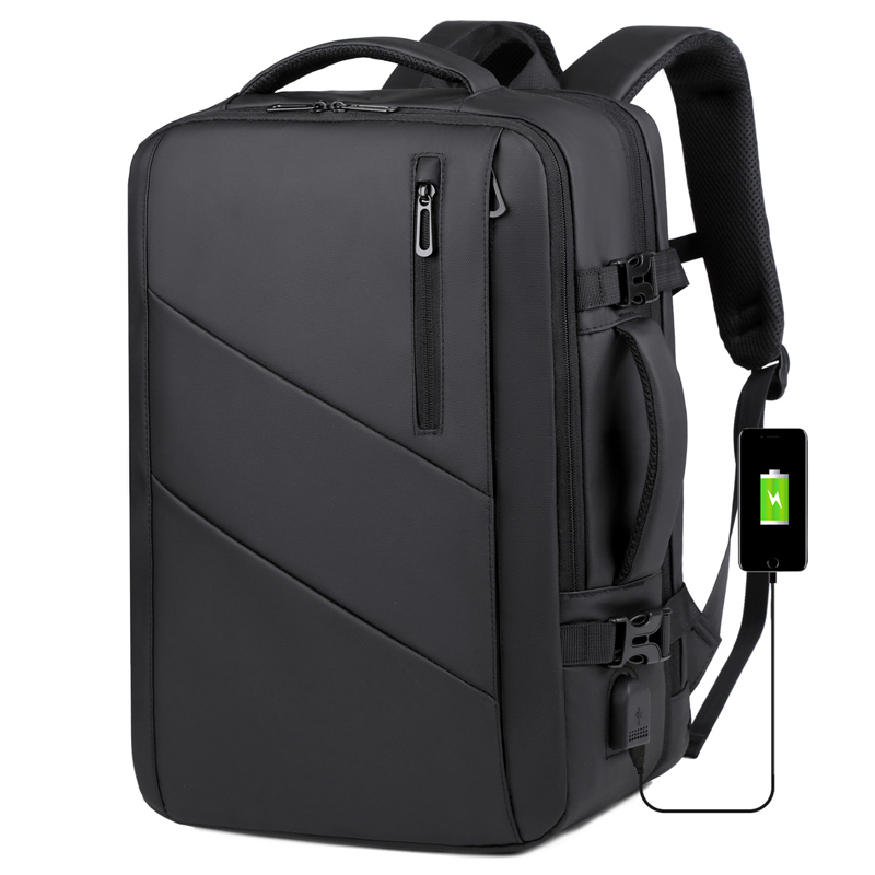 双肩包男士背包可扩容大容量商务出差旅行李包15.6寸笔记本电脑包