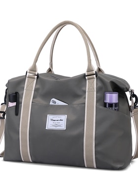 短途出差手提旅行包行李袋大容量单肩斜挎包轻便待产收纳包健身包