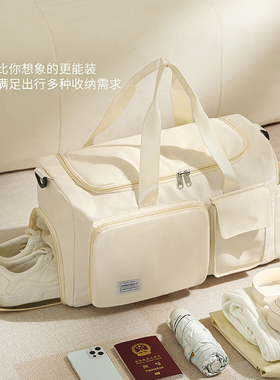可折叠旅行包大容量女运动健身包短途出差登机包旅游行李收纳袋