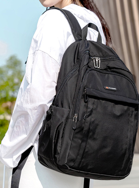 双肩包新款简约包包学生百搭户外旅行背包男女通用大容量书包