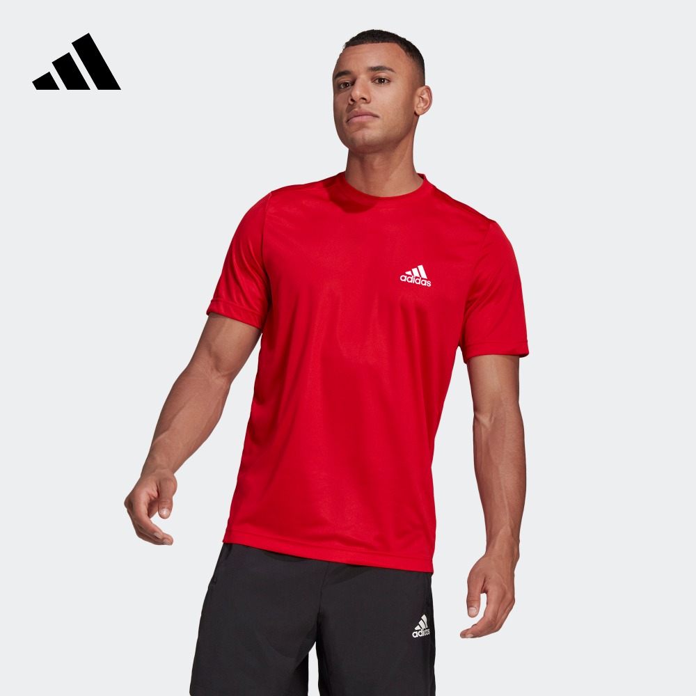 休闲舒适上衣圆领短袖T恤男装夏季adidas阿迪达斯官方轻运动