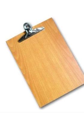 板夹A4木质文件夹木头板夹写字板资料记事木板夹强力夹板仓库餐馆