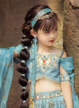 【茉莉公主-神灯秘语】 2023新款童装异域风汉服女童夏套装