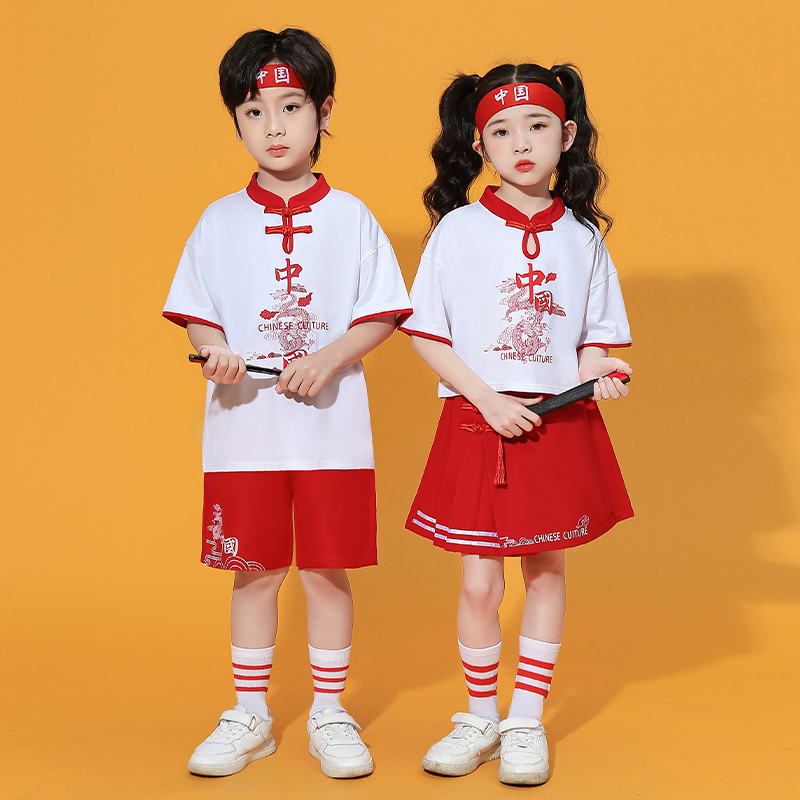 六一儿童表演服装男童幼儿园中华美少年舞蹈服小学生中国风演出服