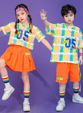儿童表演服幼儿园舞蹈服中小学生班服啦啦队运动会六一演出服装潮
