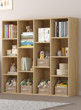 加大简易小书柜书架木柜子储物柜简约现代自由组合收纳柜置物柜