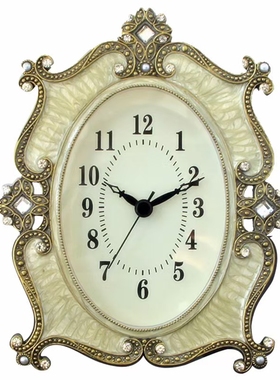 欧式钟表创意复古客厅摆件座钟现代简约机时钟摆钟家装台钟轻奢