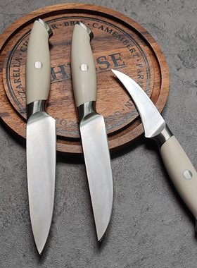 厨尚+库存外贸家用削皮刀西式瓜果刀水果刀家用不锈钢厨房小刀具