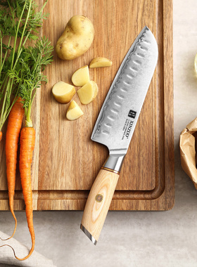 信作-不锈钢三德刀西式刺身料理刀家用切片刀切菜刀家用厨房刀具