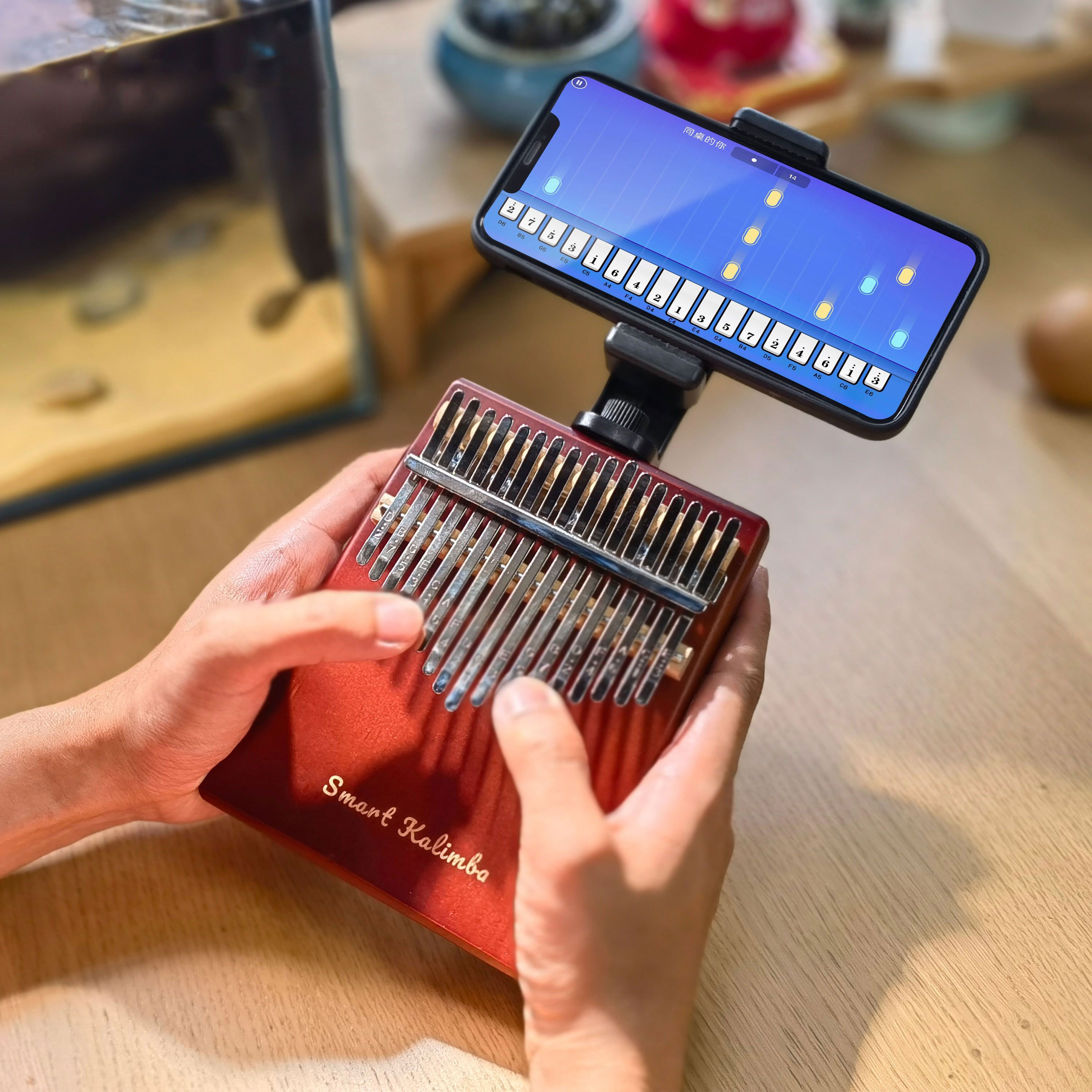 智乐卡林巴智能拇指琴游戏初学者男生女生便携式17音易学乐器正品