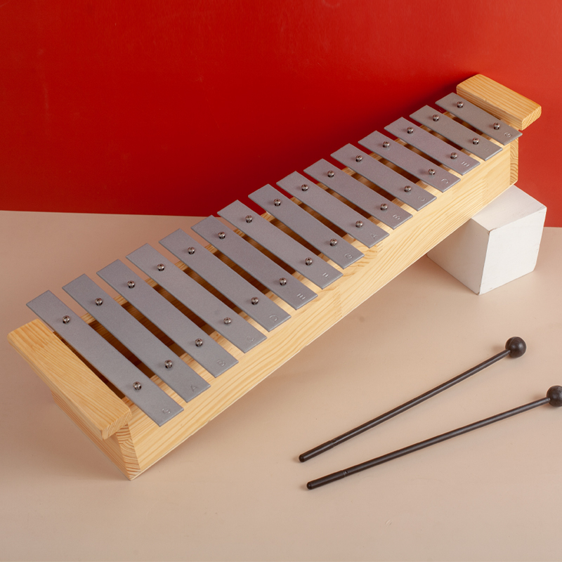 小学奥尔夫打击乐器箱式8音15音敲琴铝板琴木琴幼儿园教具3岁玩具