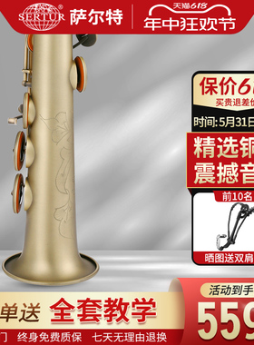 进口铜材台湾萨尔特高音萨克斯乐器直管一体降b调SP-6600专业演奏