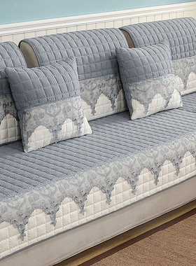 欧式沙发垫套布艺四季通用防滑全盖萬能沙发套实木坐垫子简约现代