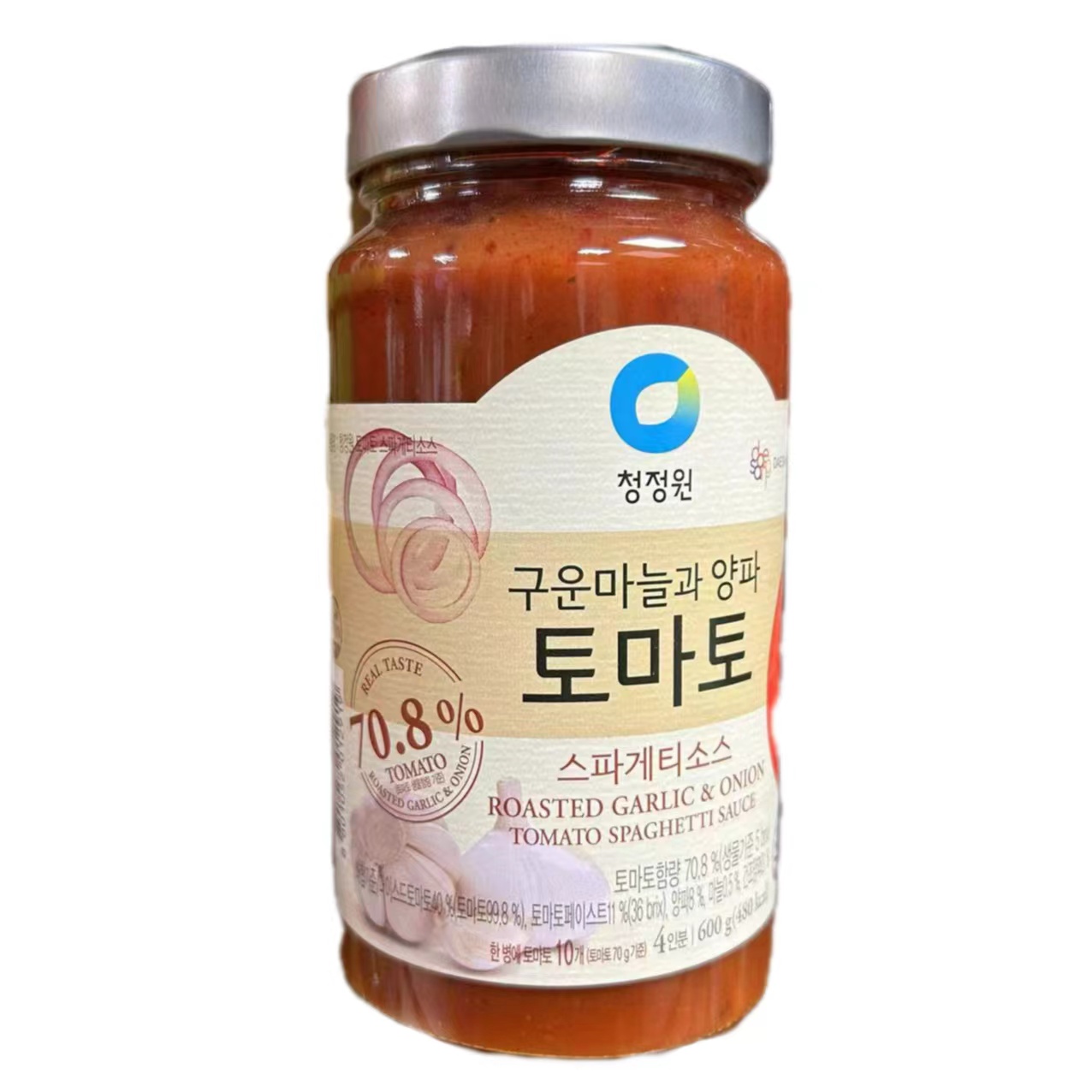 韩国进口美食辣味意大利面酱清净园食品番茄辣椒面酱600克