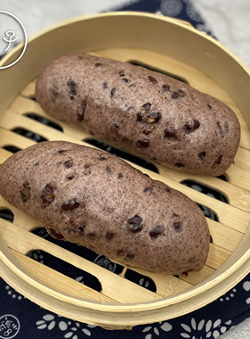 台州黑米红豆馒头手工粗粮五谷窝窝头豆包儿童营养早餐健康食品