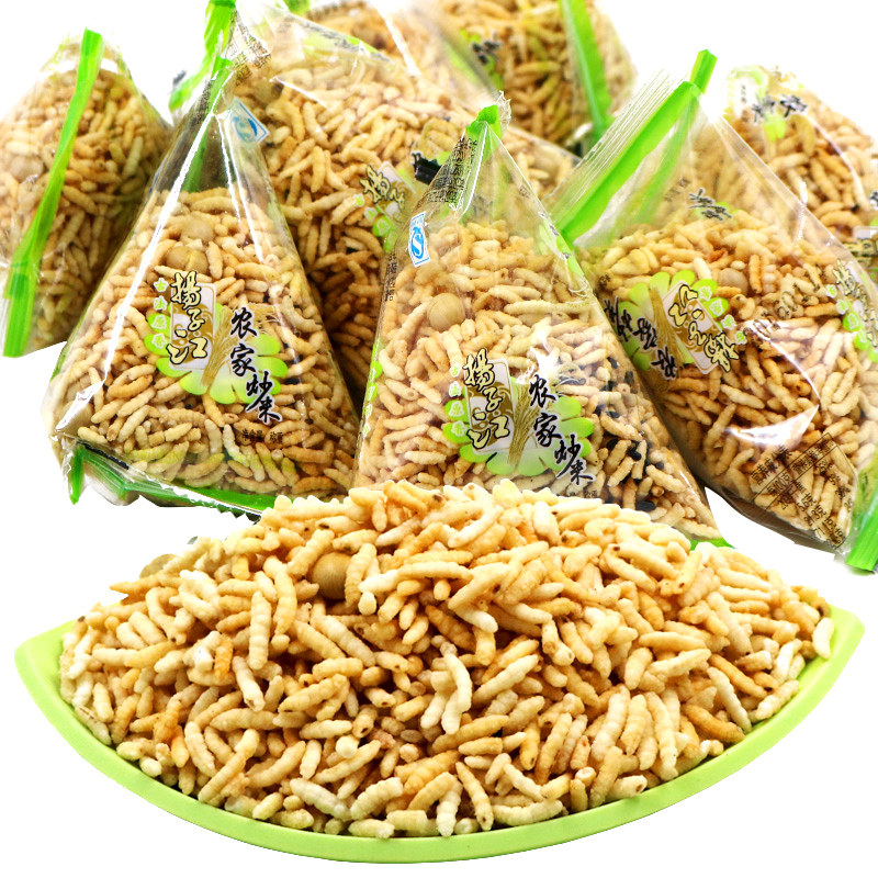 扬子江农家炒米小包装湖北特产怀旧零食休闲食品多味散称糙米粗粮