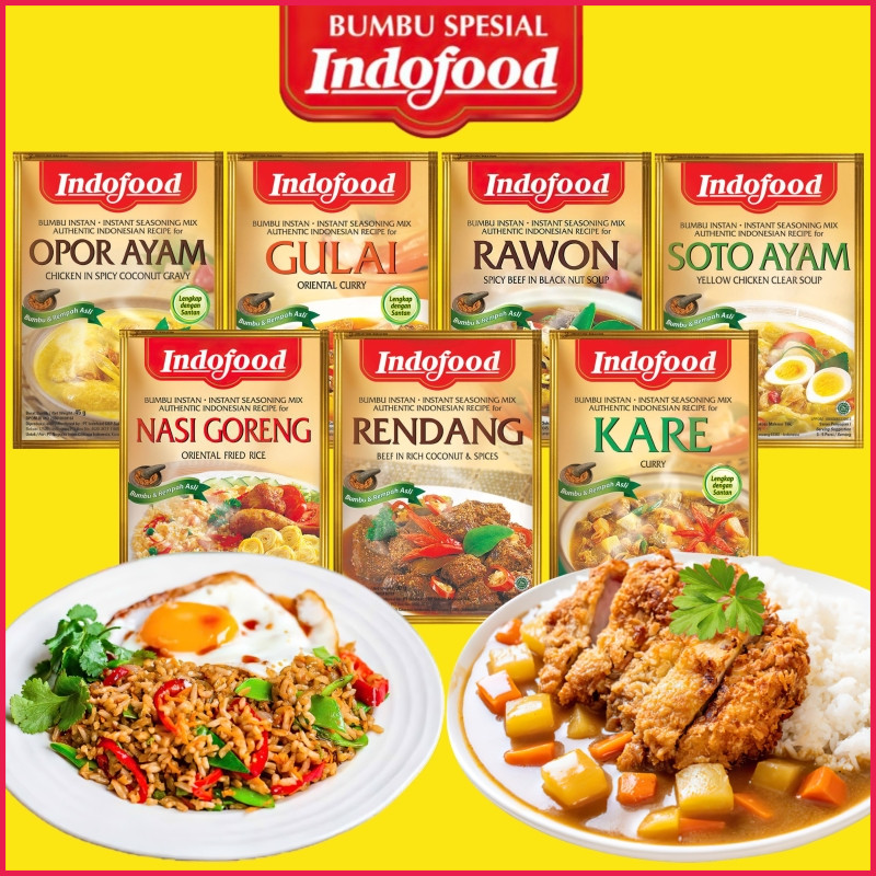 印尼INDOFOOD营多福NASI GORENG炒饭料嗦多鸡RENDANG巴东牛肉酱料