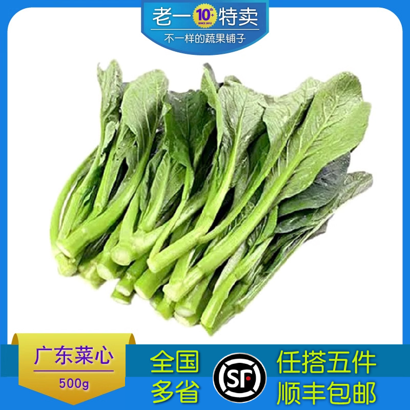 老一特卖 广东 菜心 蔬菜500g