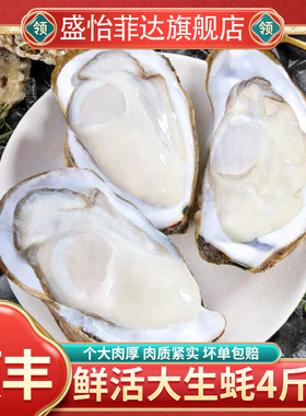 【鲜活生鲜】正宗生蚝新鲜牡蛎带壳贝类海蛎子海鲜水产包邮顺丰