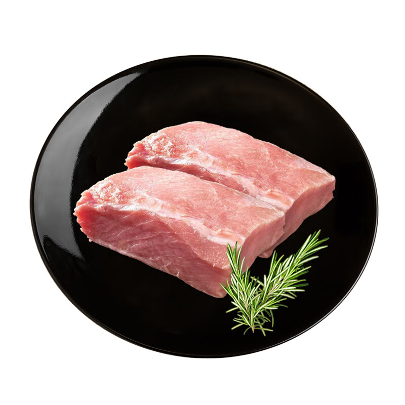 黑猪里脊肉500g 通脊外脊纯瘦肉煎炒烹炸内蒙古草原牧场猪肉生鲜
