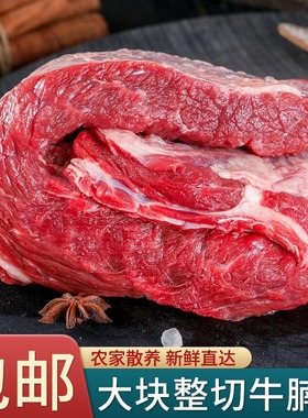 新鲜牛腩肉8斤农家散养黄牛肉新鲜速冻生鲜牛腩肉健身商用顺丰2斤