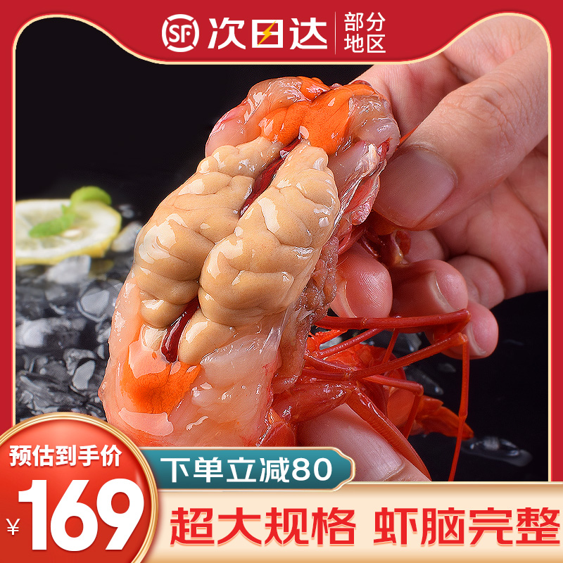 超大红魔虾 远洋捕捞超大胭脂魔鬼红虾鲜活冷冻刺身级虾类生鲜