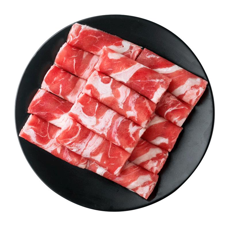 科尔沁生鲜雪花肥牛卷4斤火锅食材涮牛肉卷烤肉片新鲜内蒙特产