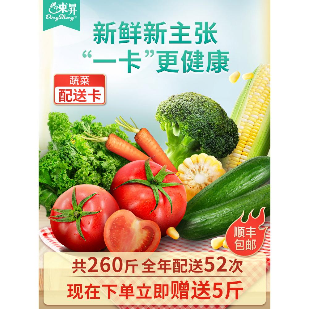 东升农场 供港品质年配送套餐 生鲜蔬果配送卡 260斤顺丰包邮