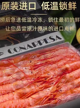 阿根廷红虾L1 进口大红虾鲜活冷冻超大红虾刺身虾船冻虾 海鲜水产
