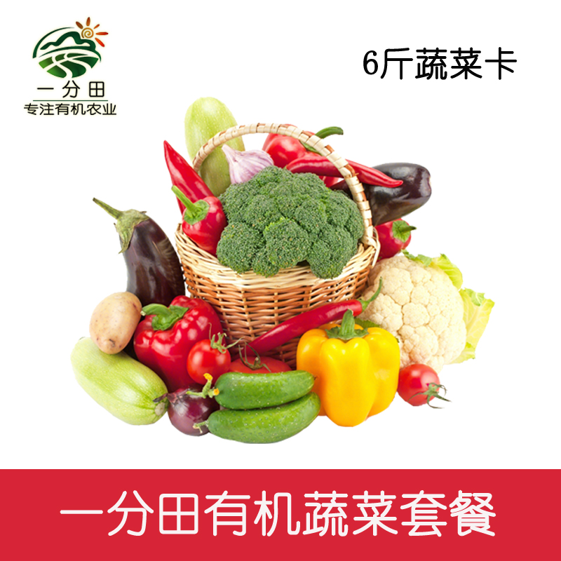一分田 有机蔬菜单次套餐家庭宅配体验装 有机认证 生鲜蔬菜套装