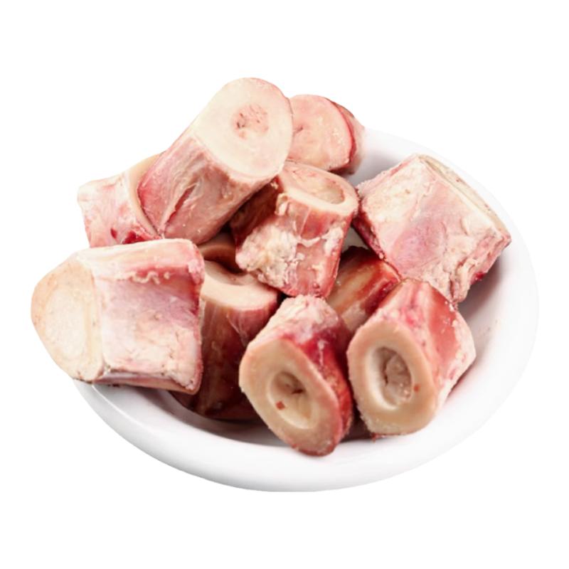 内蒙古牛骨髓新鲜商用牛棒骨带肉熬汤中段筒骨生鲜烧烤食材2500g