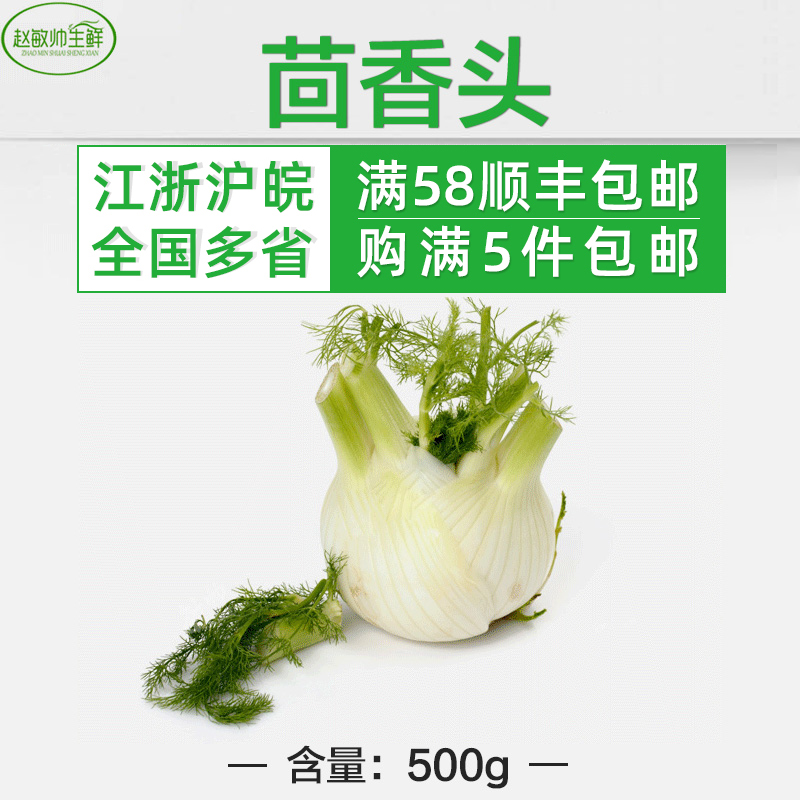 新鲜蔬菜 香料调料品 球茎茴香头500g量大优惠
