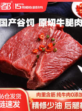 【恒都】牛后腿肉500g *3生鲜谷饲牛肉