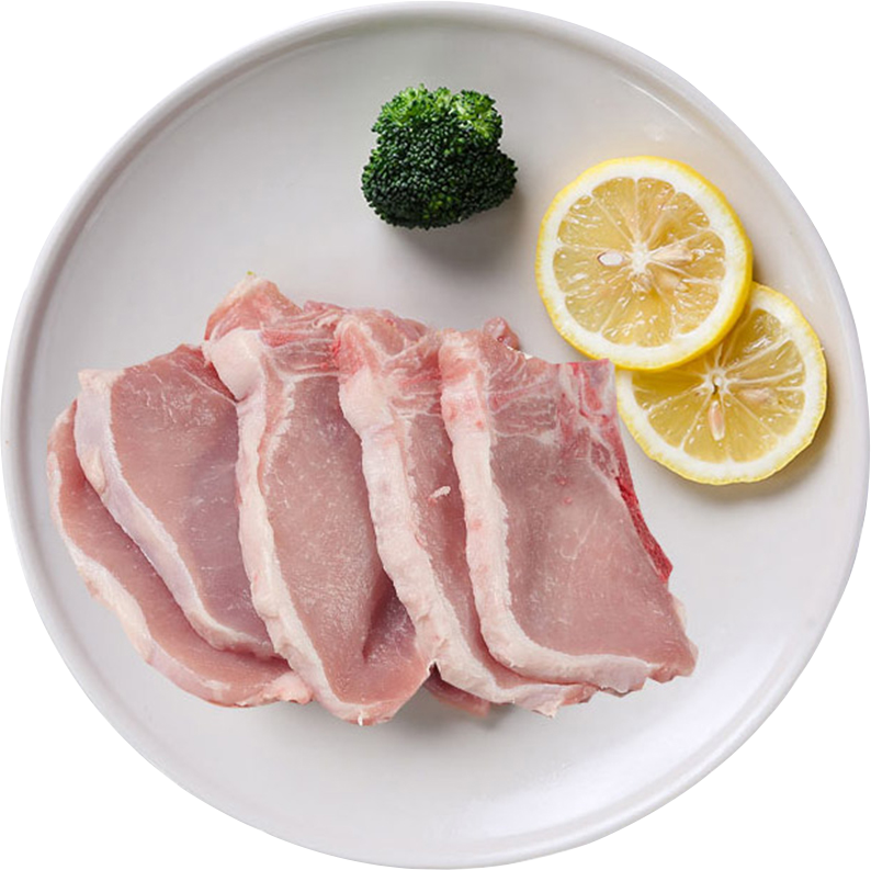 中粮家佳康 国产亚麻籽猪肉大排片330g 冷鲜猪里脊肉通脊猪肉生鲜