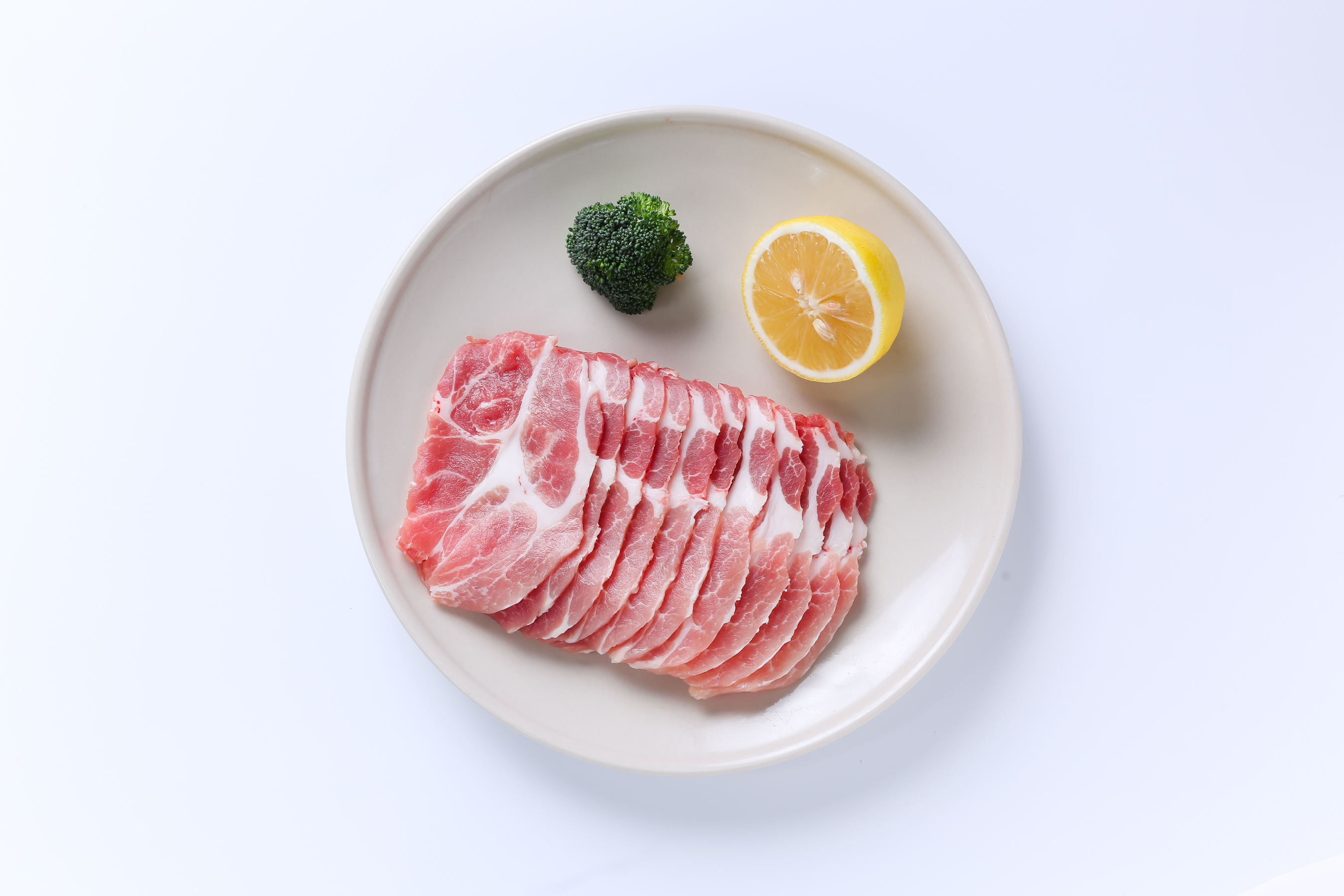 家佳康亚麻籽梅花片240g猪肉新鲜猪肉猪颈肉烤肉食材