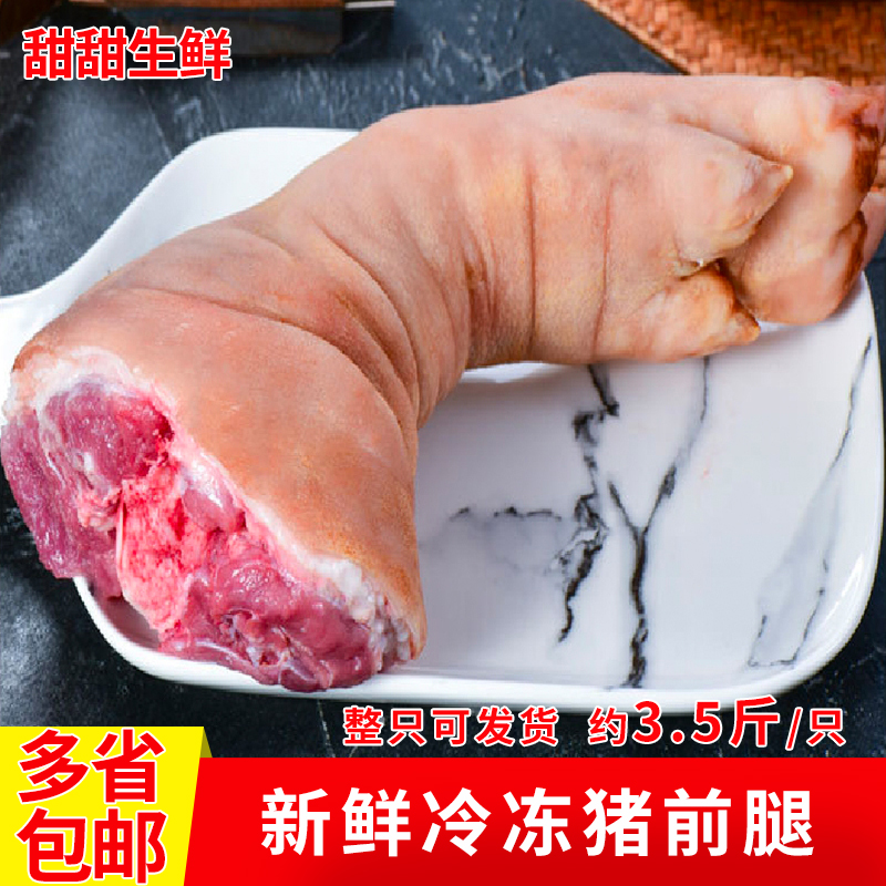 新鲜猪前腿整只全腿一只约3.5斤猪前脚可做猪腿冷冻生鲜食材
