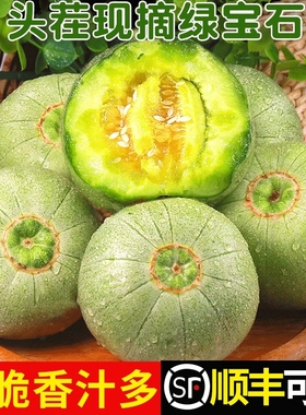 绿宝石甜瓜5斤水果新鲜包邮香瓜当季时令小甜瓜脆瓜应季整箱批发