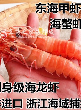 新货东海海螯虾鲜活冷冻铁甲虾新鲜小龙虾冻虾刺身级深海虾硬壳虾