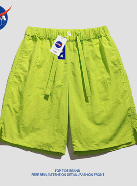 运动短裤男士夏季速干篮球裤宽松薄款冰丝裤潮牌沙滩五分裤子