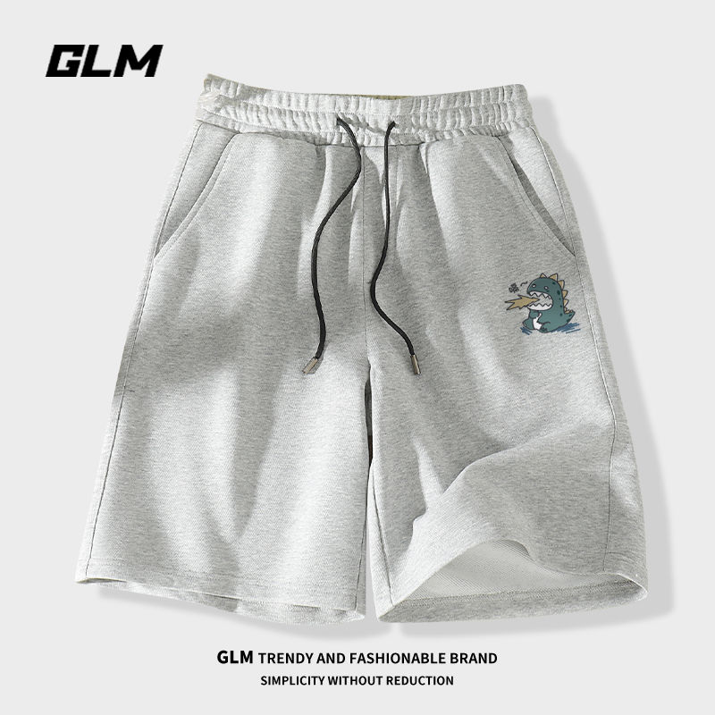 森马集团GLM运动短裤男款夏季纯棉外穿男生潮流宽松休闲五分裤子