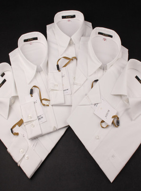 BUSEN步森衬衫 职业男女式商务衬衣乳白色正装工作服衬褂面试衬衫