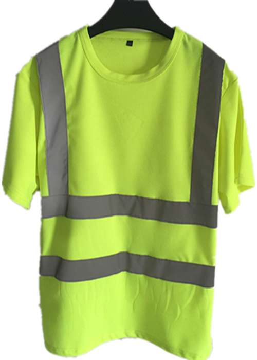 反光T恤夏季男女管理人员荧光衣道路安全工作服环卫服翻领衫包邮