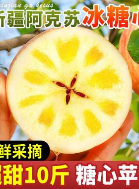 新疆阿克苏冰糖心苹果5/10斤当季新鲜水果整箱红富士丑苹果