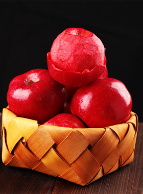 新疆阿克苏红心红肉苹果冰糖心新鲜水果应季整箱礼盒装红色挚LJBJ