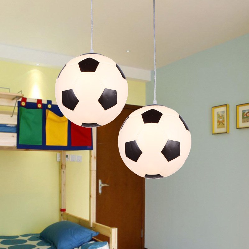 跨境货源足球蓝球吊灯现代简约时尚卧室儿童房幼儿园母婴店主题灯